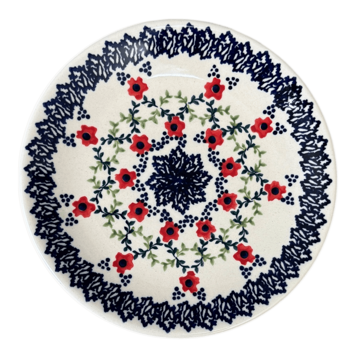 Plate, Round, Dessert, 6.5" in "Trellis in Bloom" by Manufaktura | T130T-AS44