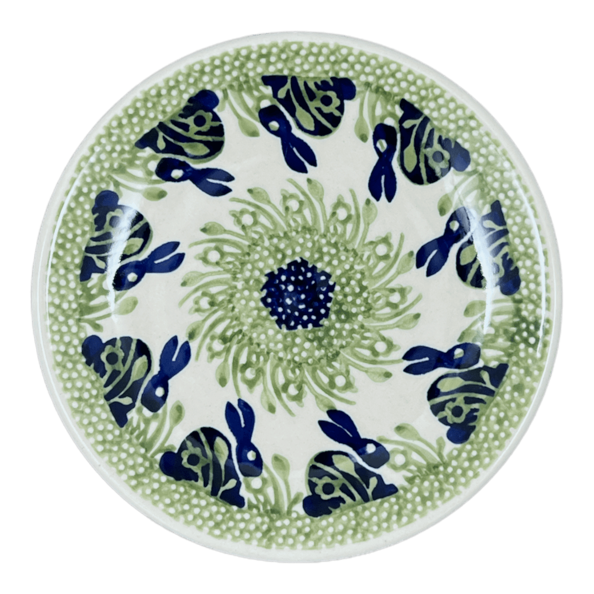 Plate, Round, Dessert, 6.5" in "Bunny Love" by Manufaktura | T130T-P324