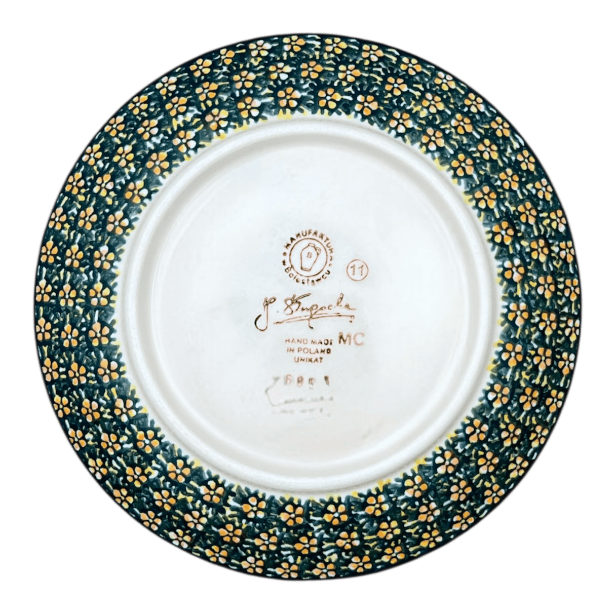 Plate, Round, Dessert, 7.25" in "Trailing Blossoms" by Manufaktura | T131S-JZ32