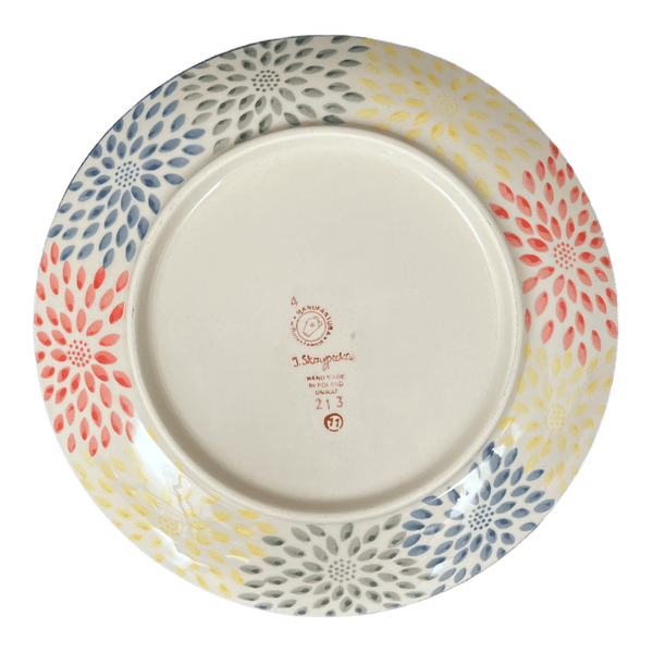 10" Dinner Plate (Zinnia Bouquet) T132SIS05 The Polish Pottery Outlet