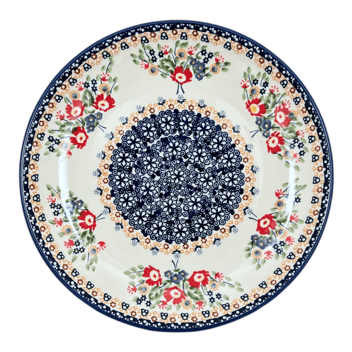 Plate, Round, Dinner, 10" in "Poppy Persuasion" by Manufaktura | T132S-P265