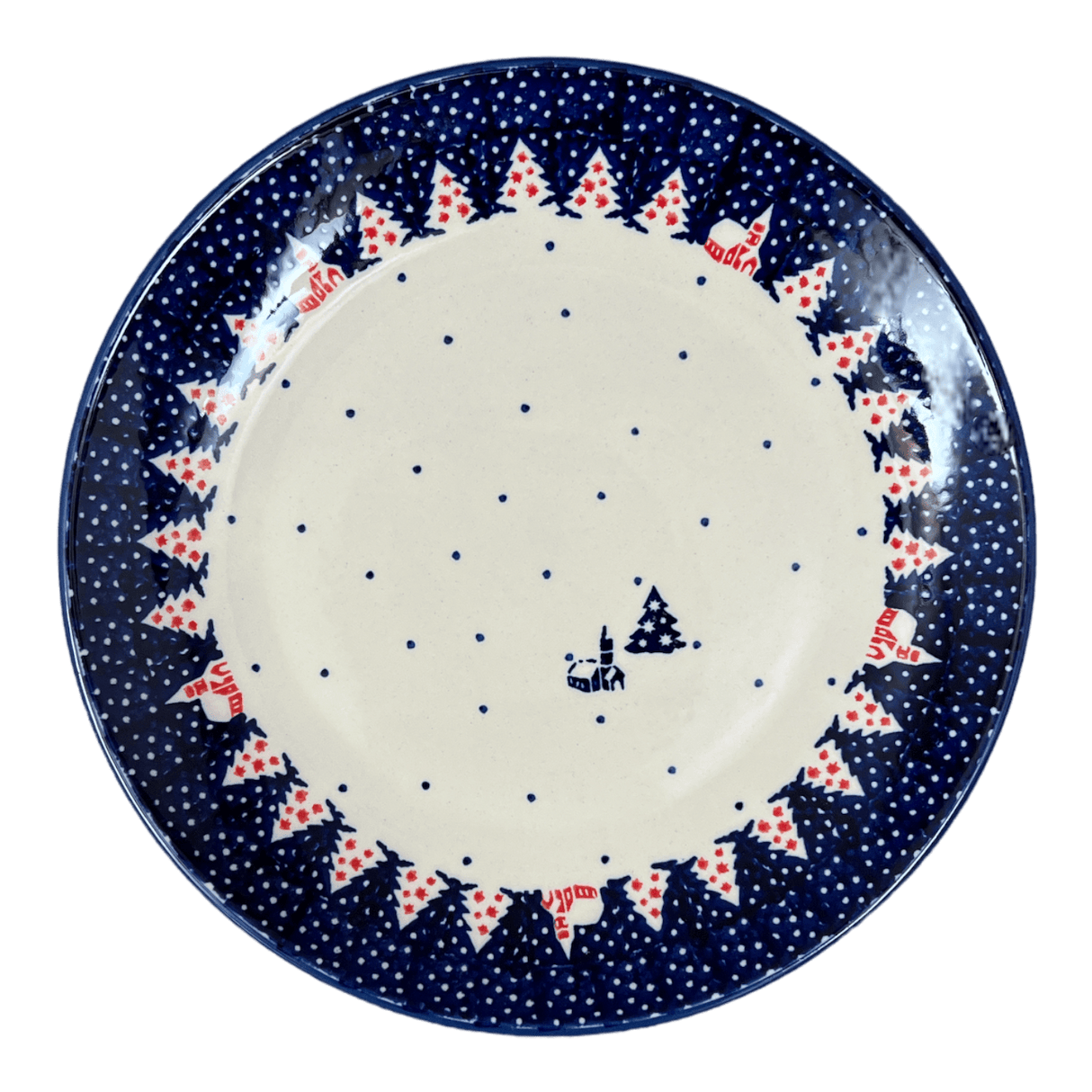 Plate, Round, Dinner, 10" in "Christmas Chapel" by Manufaktura | T132T-CHDK