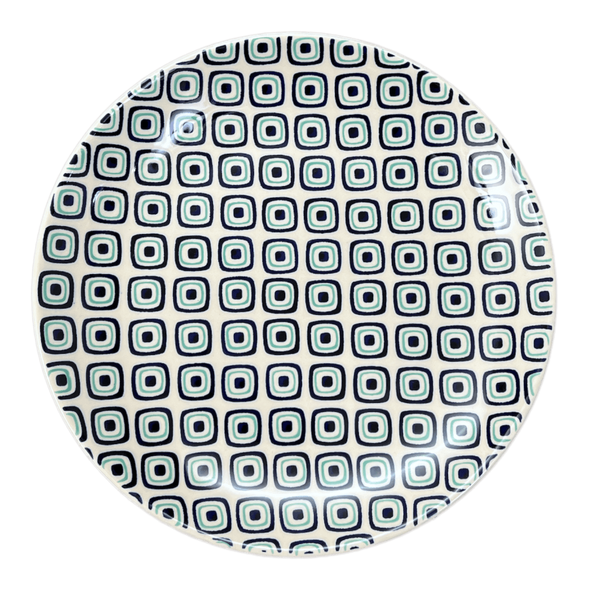 Plate, Round, Dinner, 10" in "Green Retro" by Manufaktura | T132U-604A