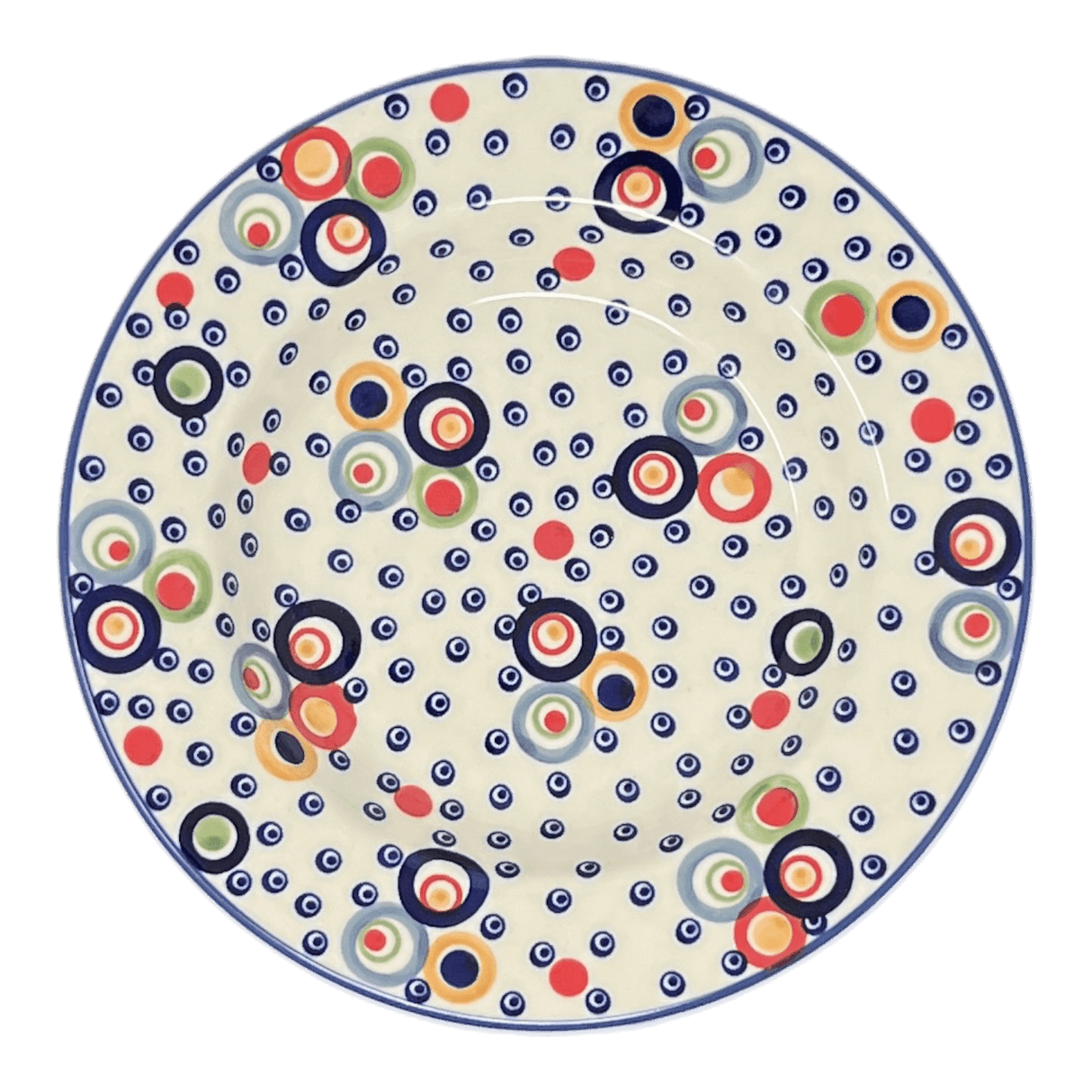 Plate, Round, Soup Plate, 9.25" in "Bubble Machine" by Manufaktura | T133M-AS38