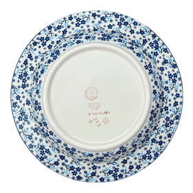 Polish Pottery Soup Plate (Scattered Blues) | T133S-AS45 Additional Image at PolishPotteryOutlet.com