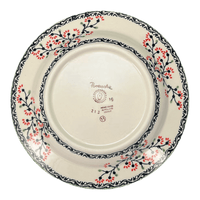 A picture of a Polish Pottery Soup Plate (Cherry Blossoms) | T133S-DPGJ as shown at PolishPotteryOutlet.com/products/9-25-round-soup-plate-cherry-blossoms-t133s-dpgj
