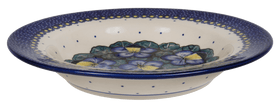 Polish Pottery Soup Plate (Pansies) | T133S-JZB Additional Image at PolishPotteryOutlet.com