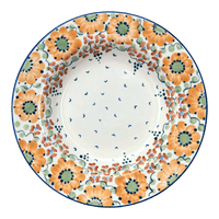 A picture of a Polish Pottery Soup Plate (Autumn Harvest) | T133S-LB as shown at PolishPotteryOutlet.com/products/9-25-soup-plate-autumn-harvest-t133s-lb