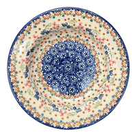 A picture of a Polish Pottery Soup Plate (Wildflower Delight) | T133S-P273 as shown at PolishPotteryOutlet.com/products/9-25-round-soup-plate-wildflower-delight-t133s-p273