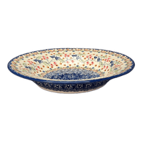 A picture of a Polish Pottery Soup Plate (Wildflower Delight) | T133S-P273 as shown at PolishPotteryOutlet.com/products/9-25-round-soup-plate-wildflower-delight-t133s-p273