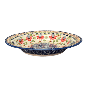 Polish Pottery Soup Plate (Mediterranean Blossoms) | T133S-P274 Additional Image at PolishPotteryOutlet.com