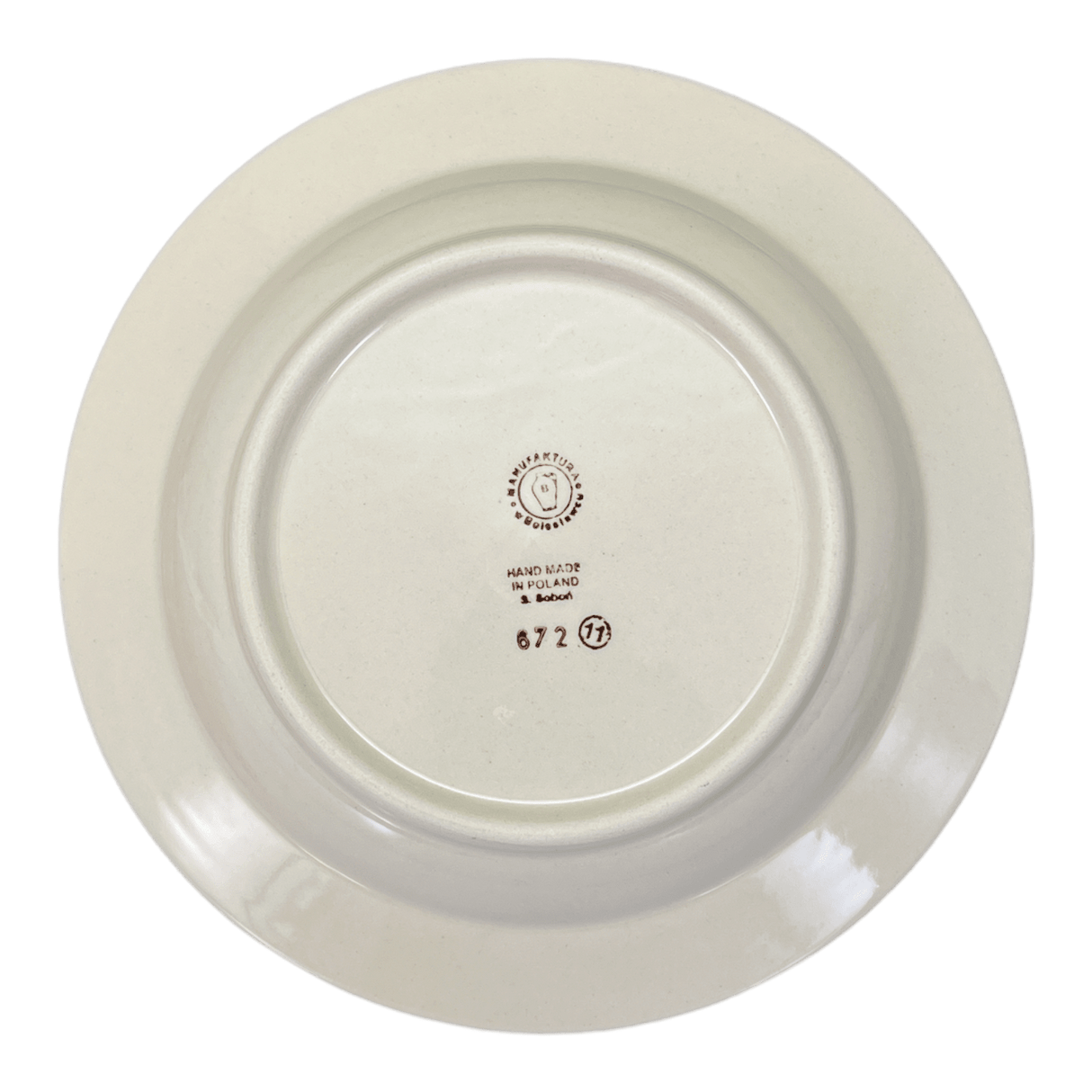 Plate, Round, Soup Plate, 9.25" in "Floral Peacock" by Manufaktura | T133T-54KK