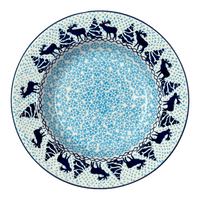 A picture of a Polish Pottery Soup Plate (Peaceful Season) | T133T-JG24 as shown at PolishPotteryOutlet.com/products/9-25-soup-plate-peaceful-season-t133t-jg24