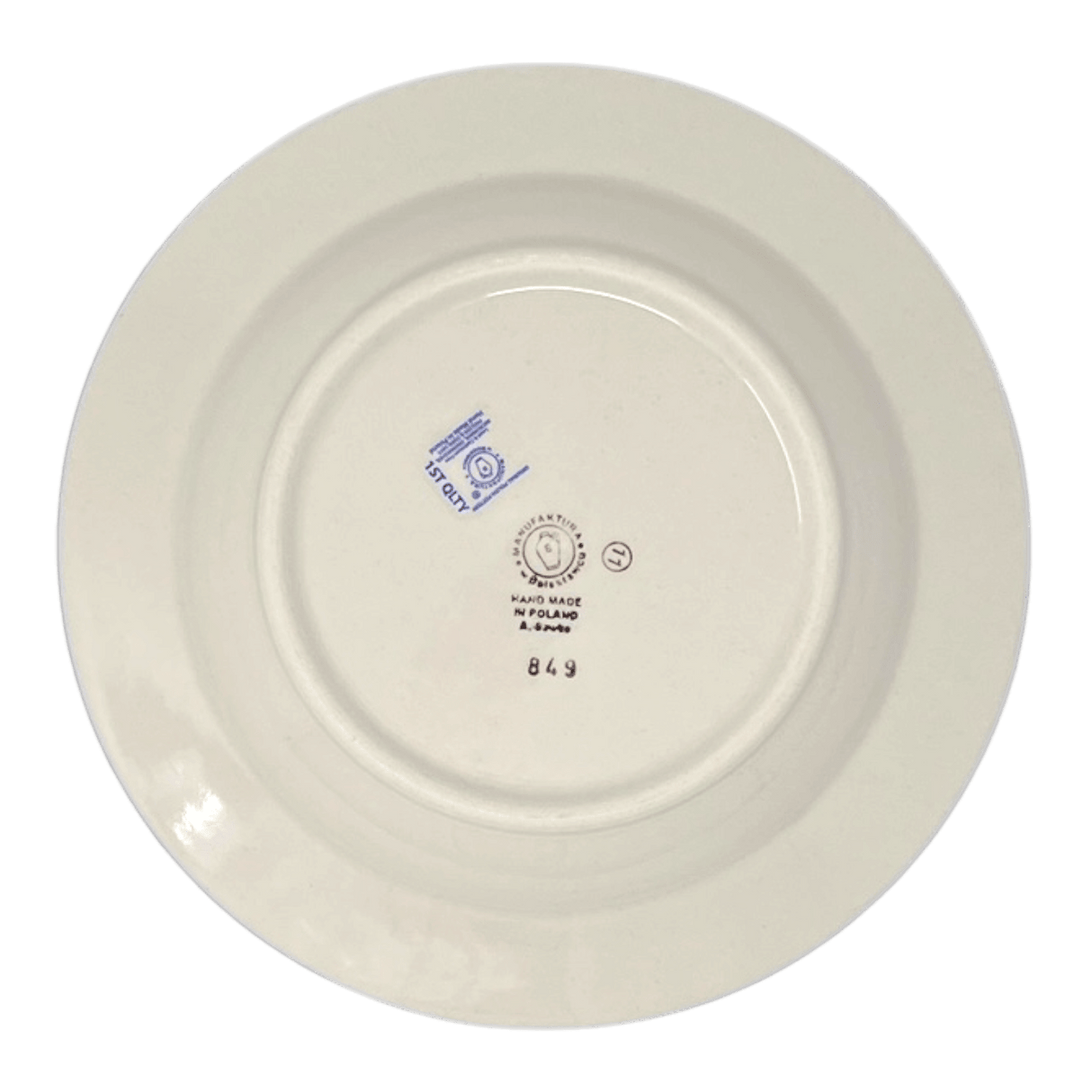 Plate, Round, Soup Plate, 9.25" in "Flower Power" by Manufaktura | T133T-JS14