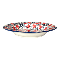 A picture of a Polish Pottery Soup Plate (Strawberry Fields) | T133U-AS59 as shown at PolishPotteryOutlet.com/products/9-25-round-soup-plate-strawberry-fields-t133u-as59
