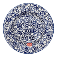 A picture of a Polish Pottery Soup Plate (One of a Kind) | T133U-AS77 as shown at PolishPotteryOutlet.com/products/9-25-soup-plate-one-of-a-kind-t133u-as77