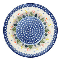 A picture of a Polish Pottery Soup Plate (Festive Forest) | T133U-INS6 as shown at PolishPotteryOutlet.com/products/9-25-soup-plate-festive-forest-t133u-ins6