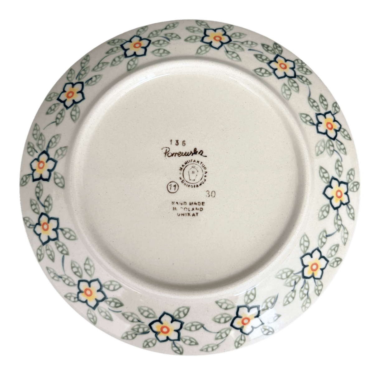 Plate, Round, Salad, 8.5" in "Sunrise Jasmine" by Manufaktura | T134S-DP1