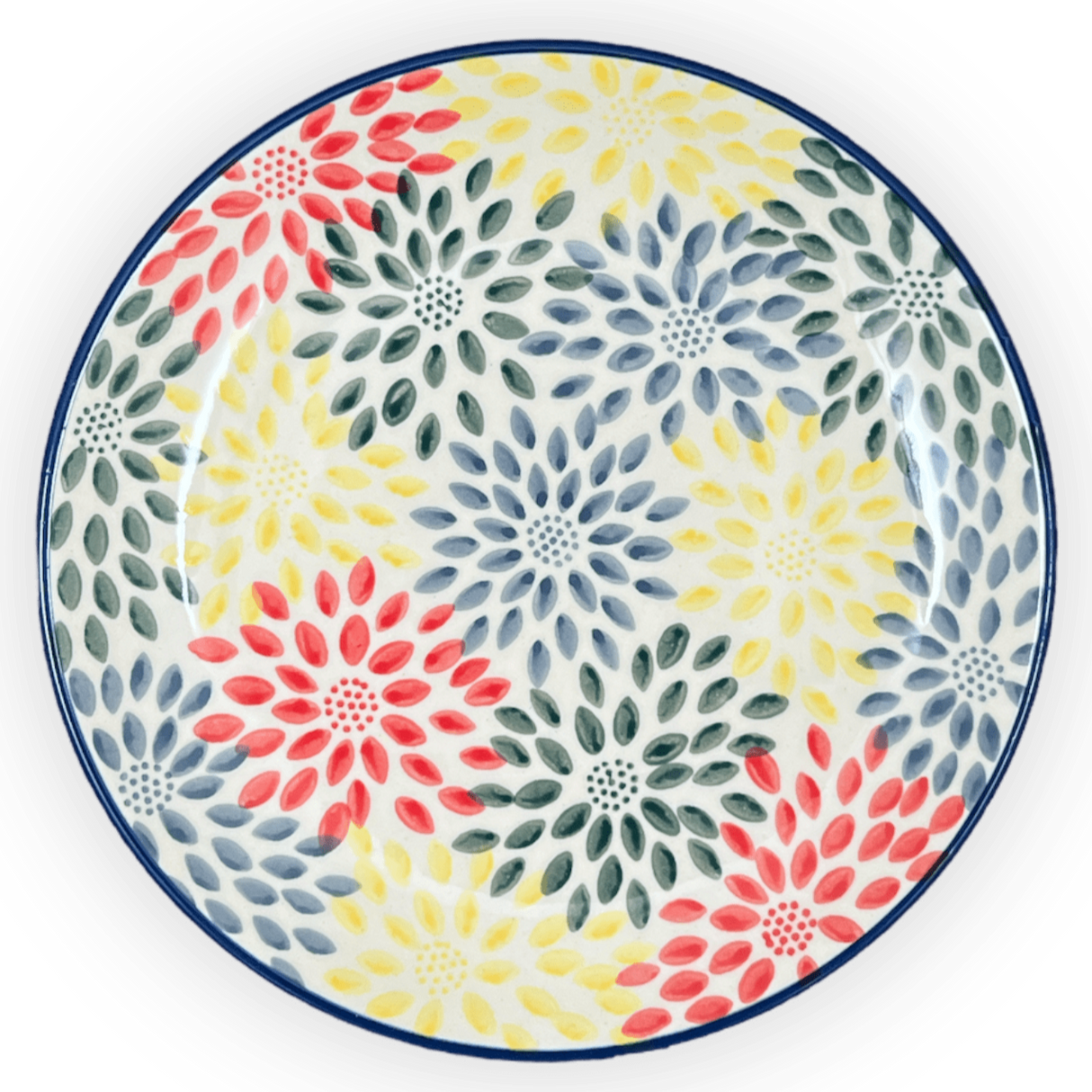 Plate, Round, Salad, 8.5" in "Zinnia Bouquet" by Manufaktura | T134S-IS05