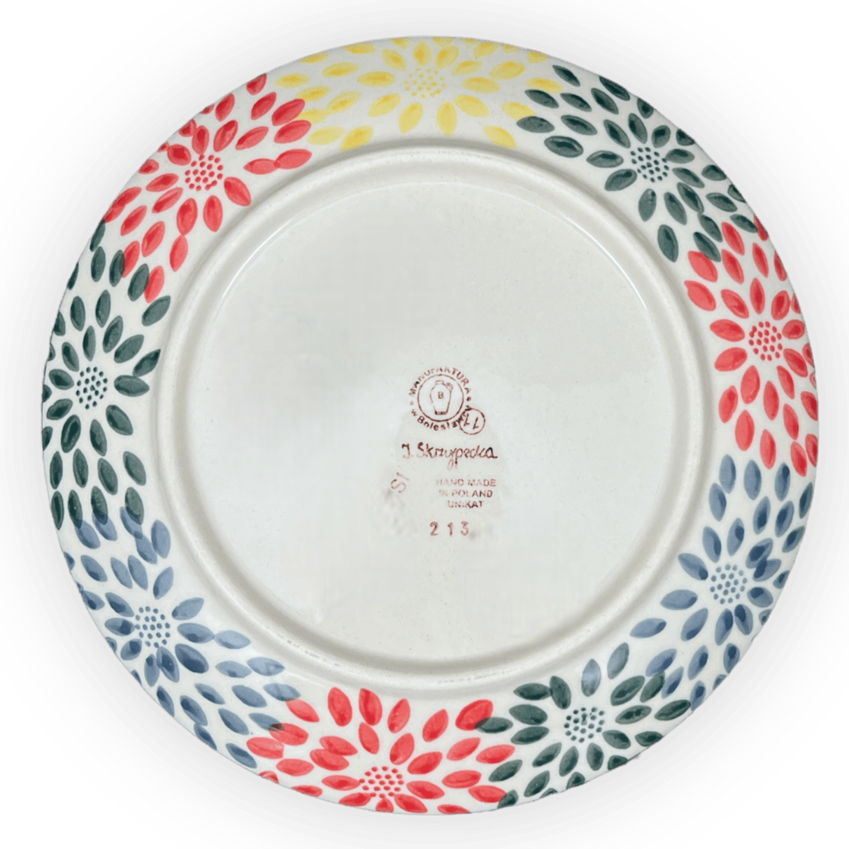 Plate, Round, Salad, 8.5" in "Zinnia Bouquet" by Manufaktura | T134S-IS05