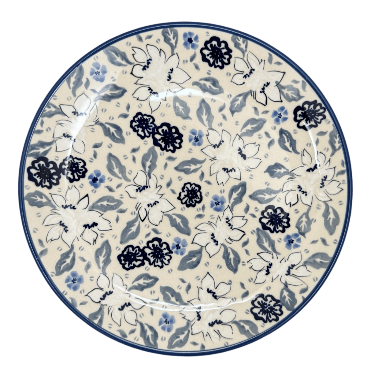 Plate, Round, Salad, 8.5" in "Blue Polish Garden" by Manufaktura | T134S-JZ46