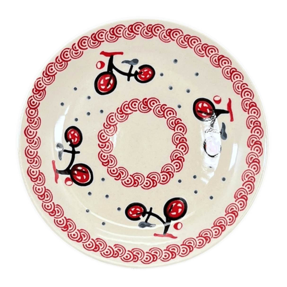 Plate, Round, Salad, 8.5" in "Bike Ride" by Manufaktura | T134T-DROW