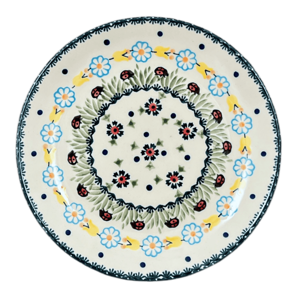 Plate, Round, Salad, 8.5" in "Lady Bugs" by Manufaktura | T134T-IF45