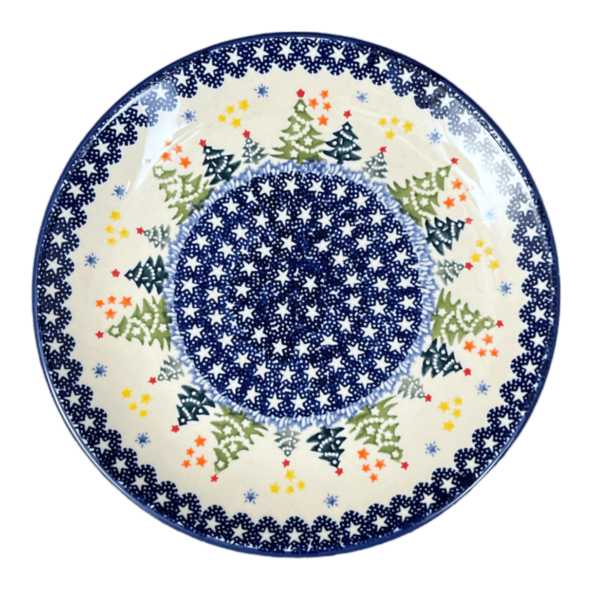 Plate, Round, Salad, 8.5" in "Festive Forest" by Manufaktura | T134U-INS6