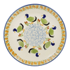 Polish Pottery 8.5" Salad Plate (Ducks in a Row) | T134U-P323 at PolishPotteryOutlet.com