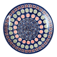 A picture of a Polish Pottery 8.5" Salad Plate (Carnival) | T134U-RWS as shown at PolishPotteryOutlet.com/products/8-5-salad-plate-carnival-t134u-rws