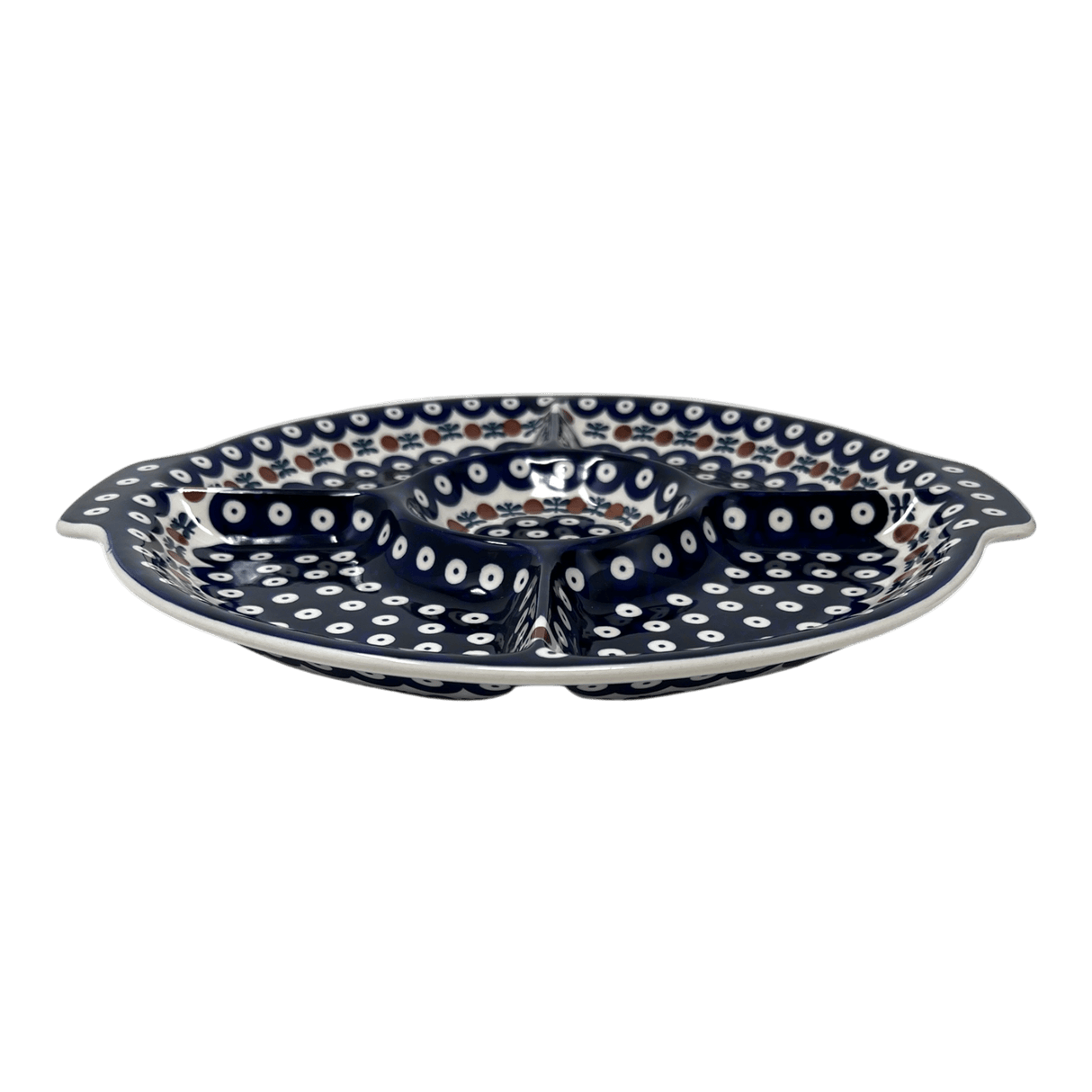Plate, Round, Divided, 12.5" in "Mosquito" by Manufaktura | T138T-70