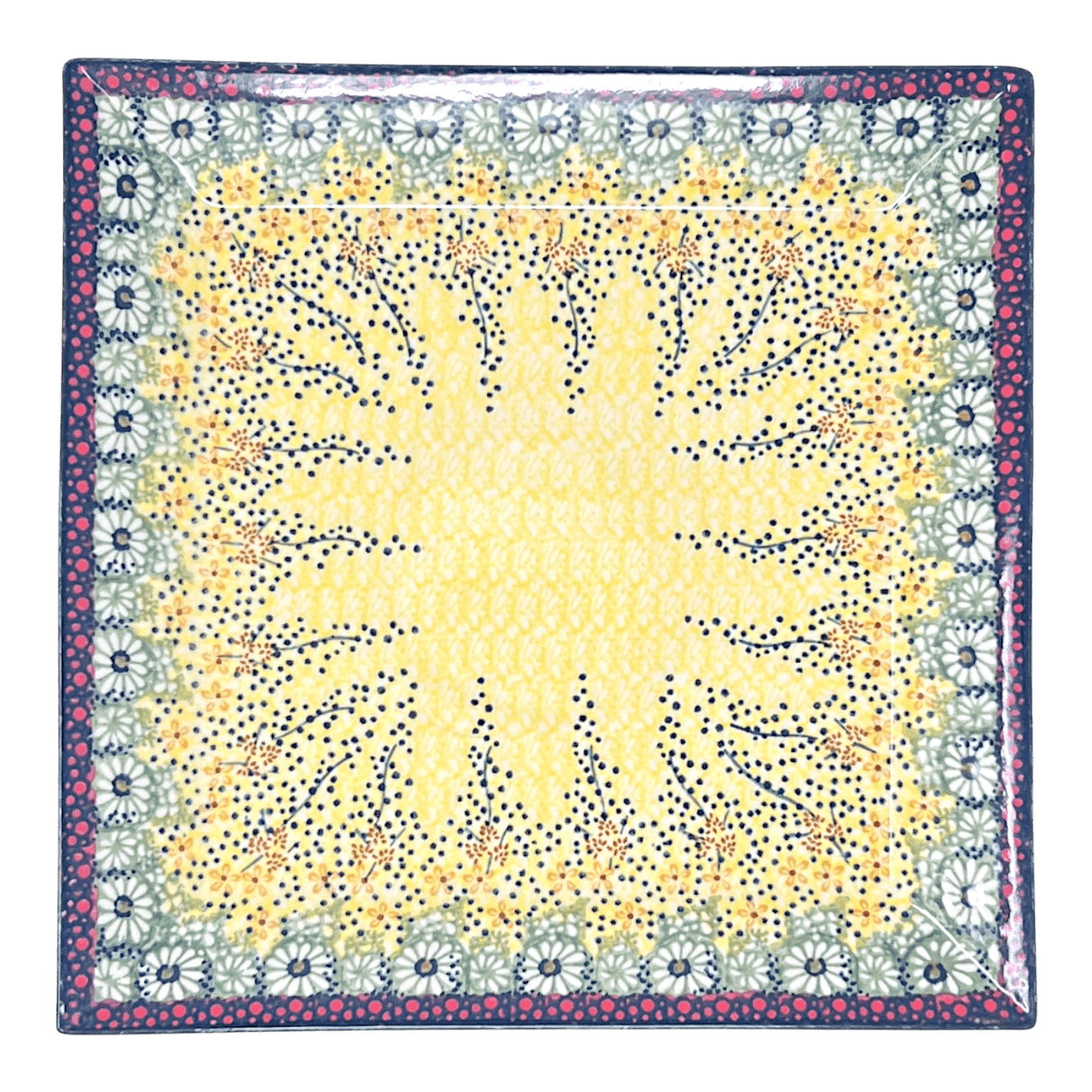 Plate, Square, Dinner, 11.25" Plate in "Sunshine Grotto" by Manufaktura | T145S-WK52
