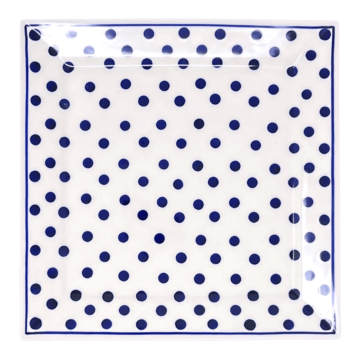 Plate, Square, Dinner, 11.25" Plate in "Polka Dot" by Manufaktura | T145T-61
