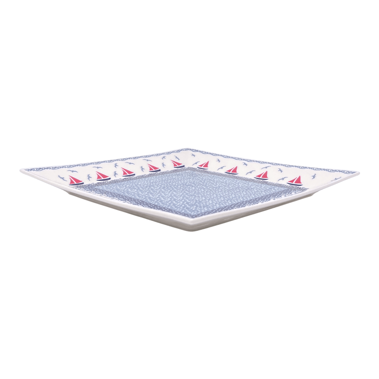 Plate, Square, Dinner, 11.25" Plate in "Smooth Seas" by Manufaktura | T145T-DPML