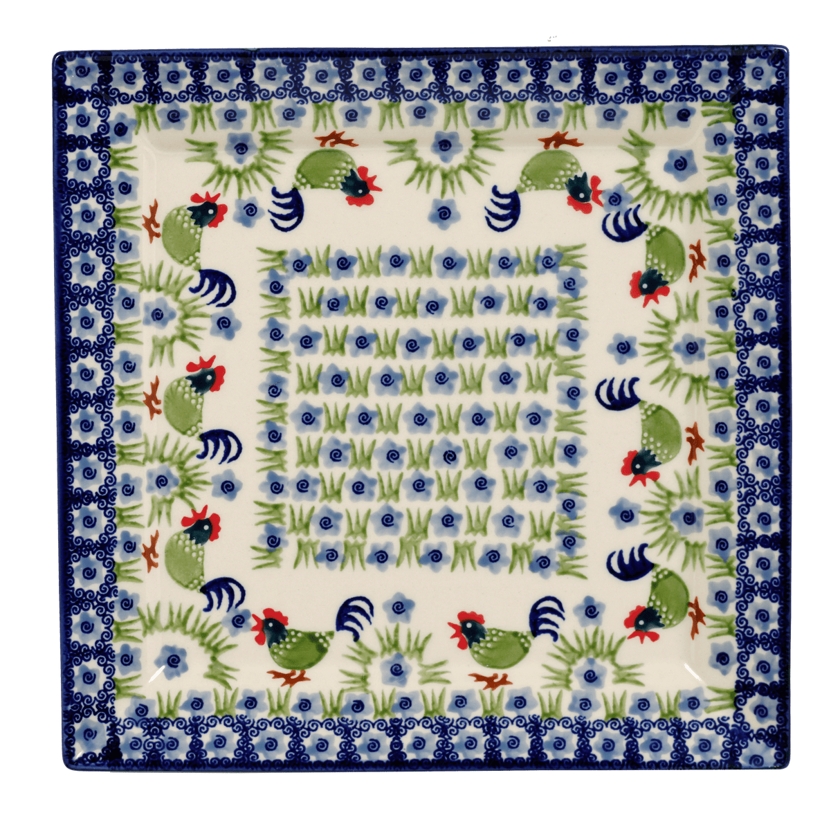 Plate, Square, Dinner, 11.25" Plate in "Rise & Shine" by Manufaktura | T145U-P319