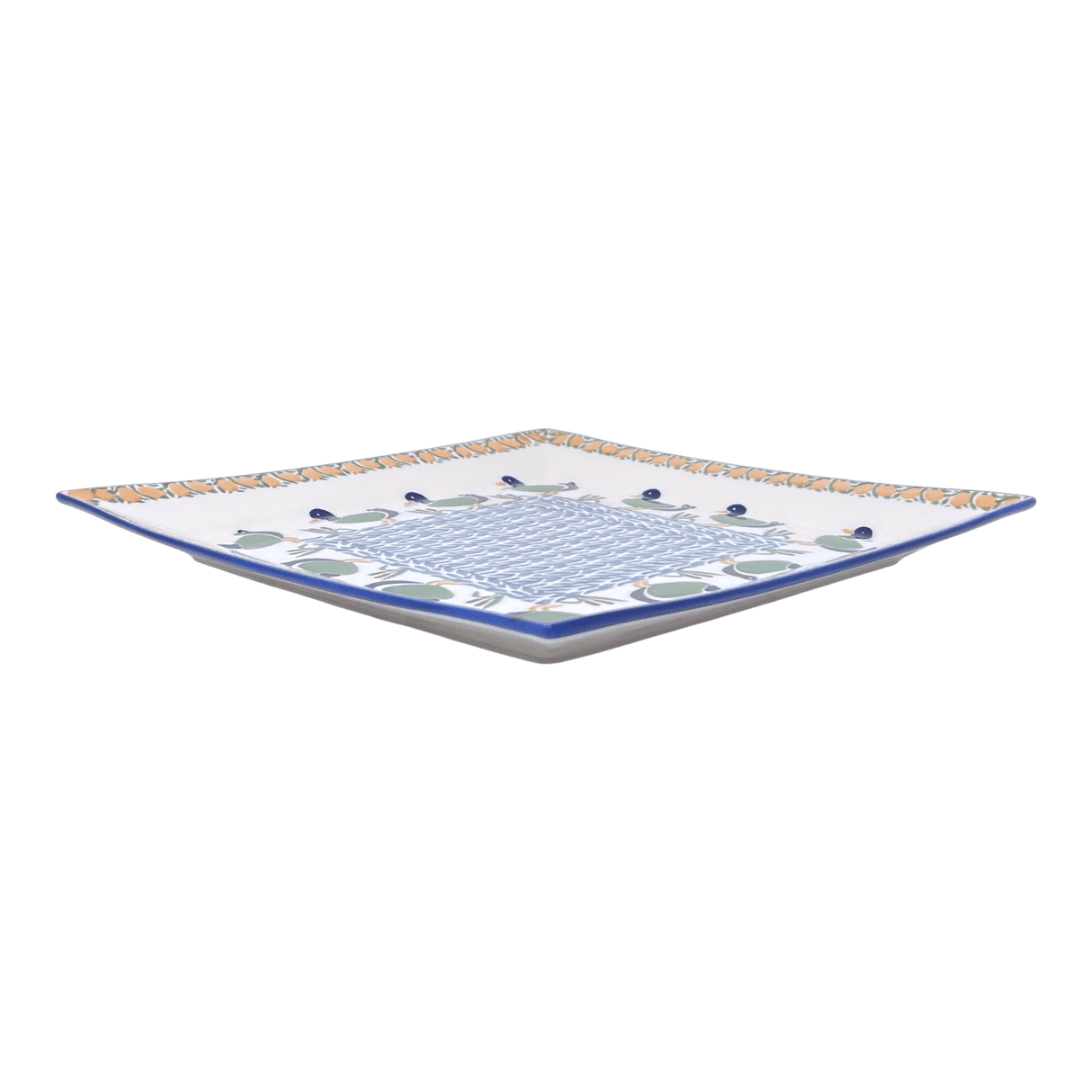 Plate, Square, Dinner, 11.25" Plate in "Ducks in a Row" by Manufaktura | T145U-P323