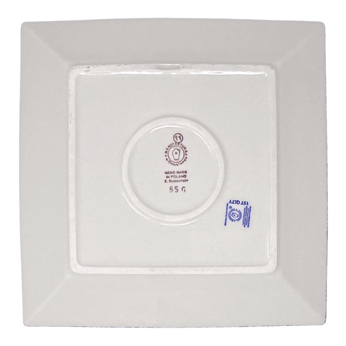 Plate, Square, Salad, 9" in "Lady Bugs" by Manufaktura | T146T-IF45