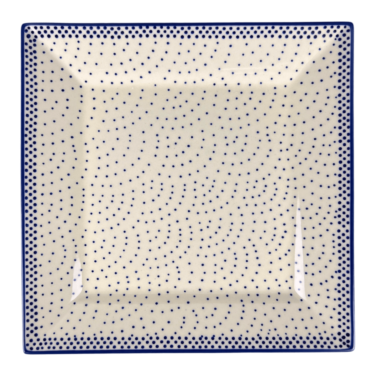 Plate, Square, Salad, 9" in "Misty Blue" by Manufaktura | T146U-61A