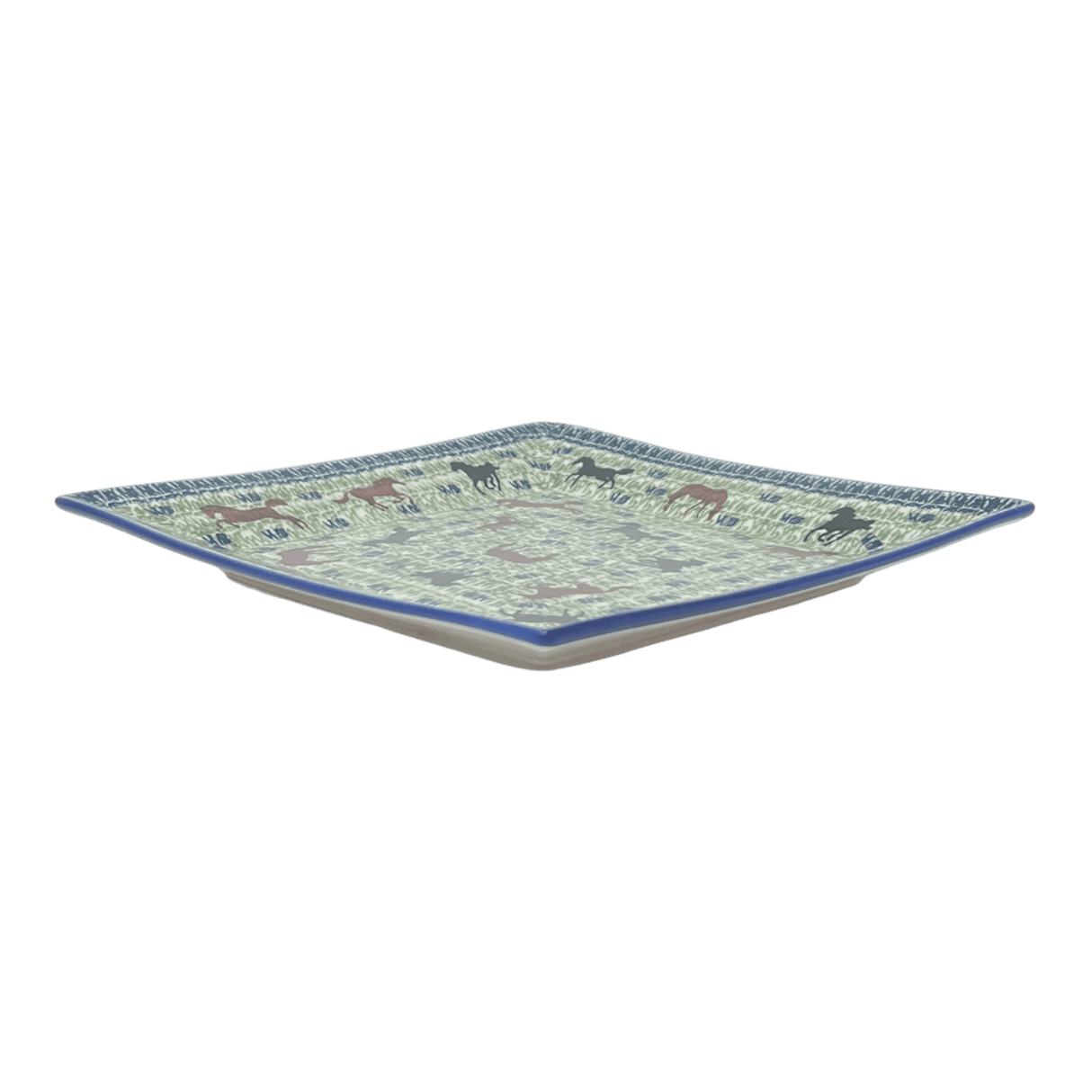 Plate, Square, Salad, 9" in "On the Range" by Manufaktura | T146U-INK2