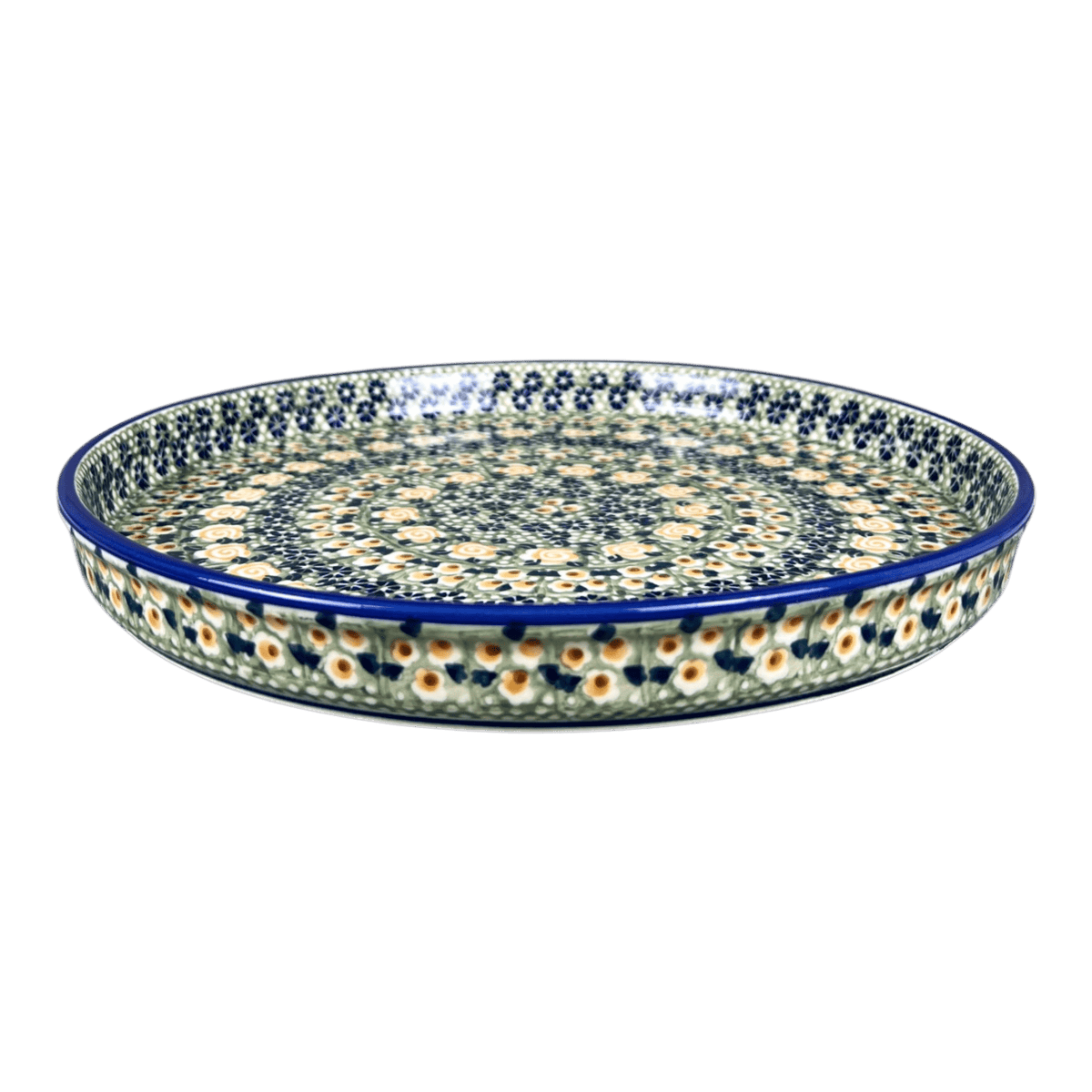 Tray, Round, 10.25" in "Perennial Garden" by Manufaktura | T153S-LM