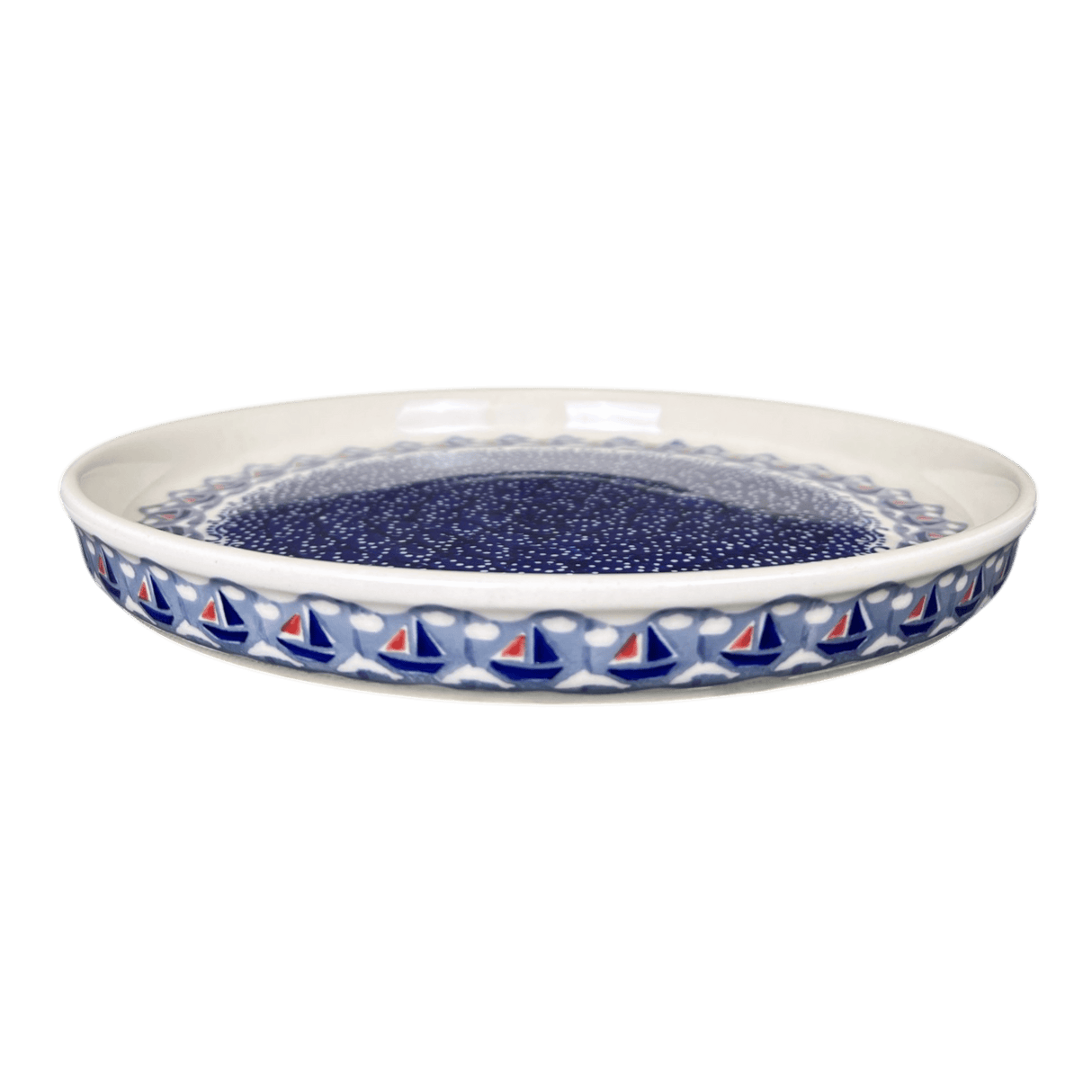 Tray, Round, 10.25" in "Smooth Sailing" by Manufaktura | T153T-DPMA