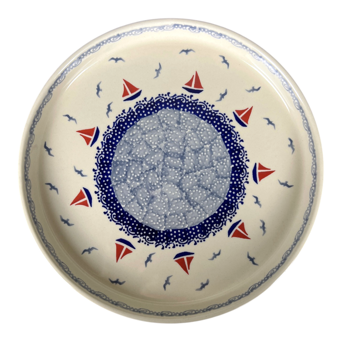 Tray, Round, 10.25" in "Smooth Seas" by Manufaktura | T153T-DPML
