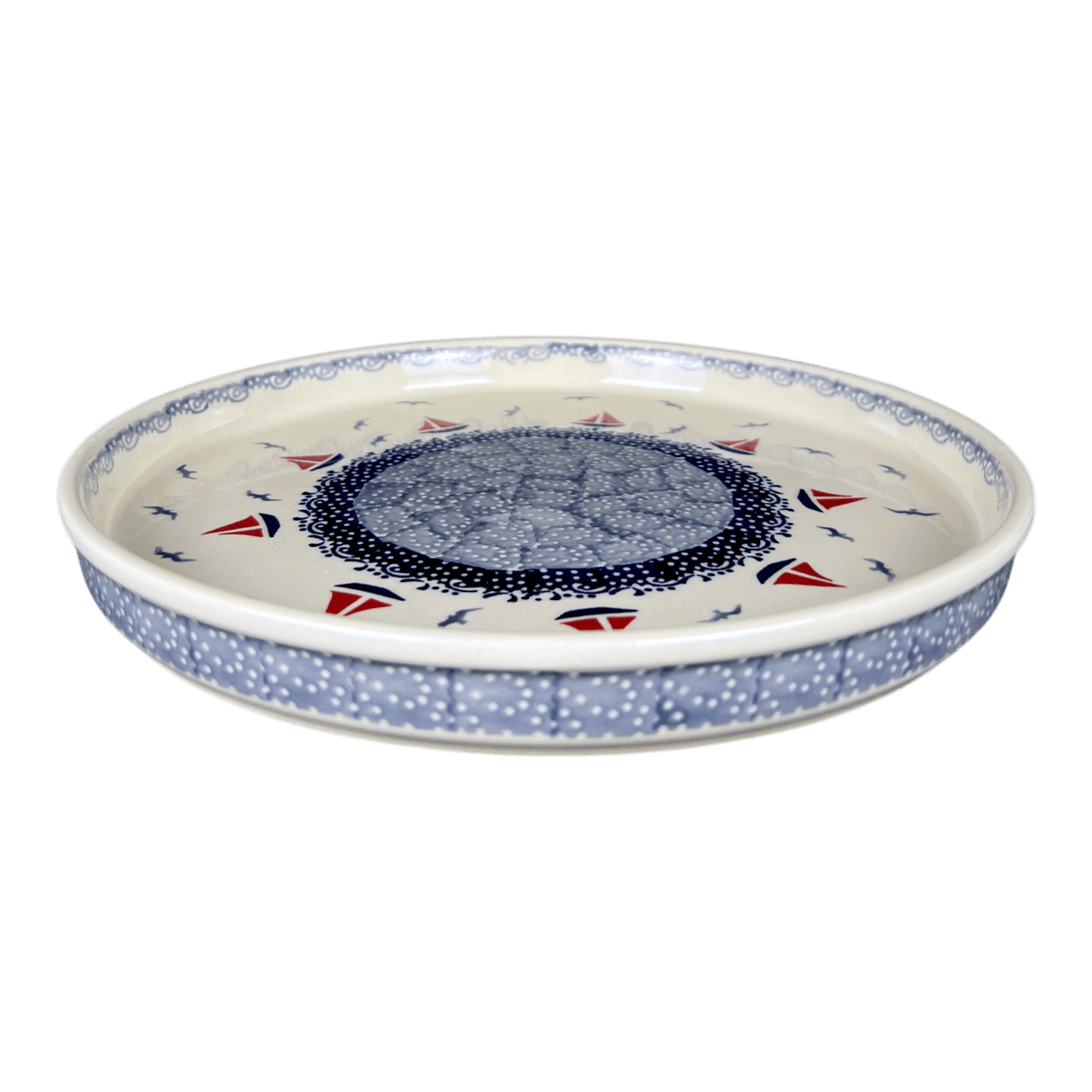 Tray, Round, 10.25" in "Smooth Seas" by Manufaktura | T153T-DPML