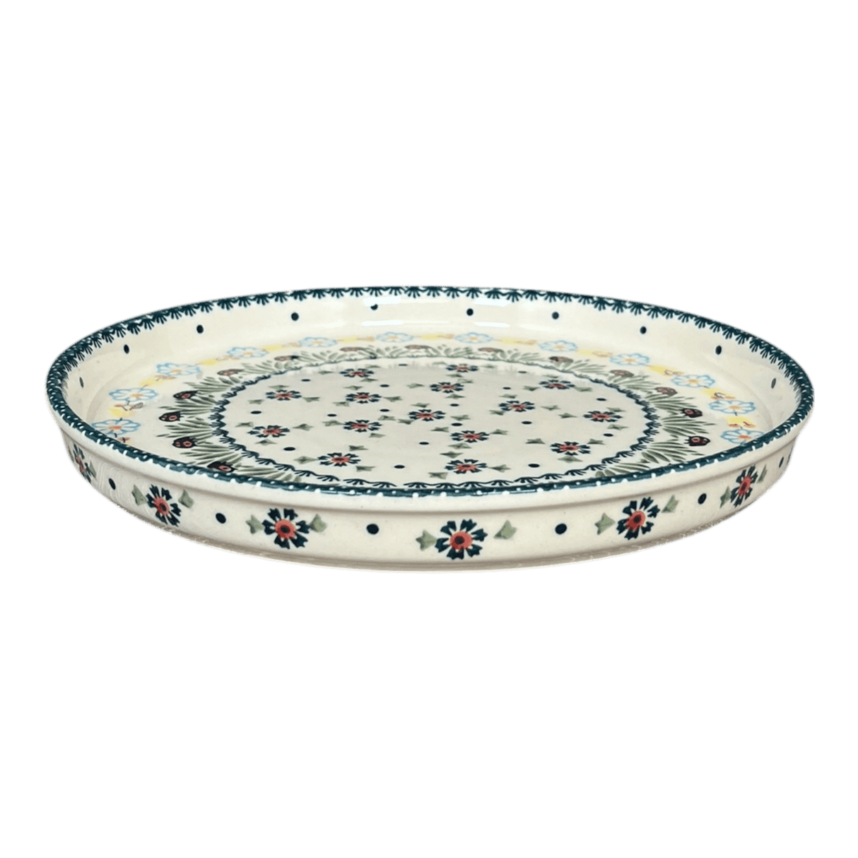 Tray, Round, 10.25" in "Lady Bugs" by Manufaktura | T153T-IF45
