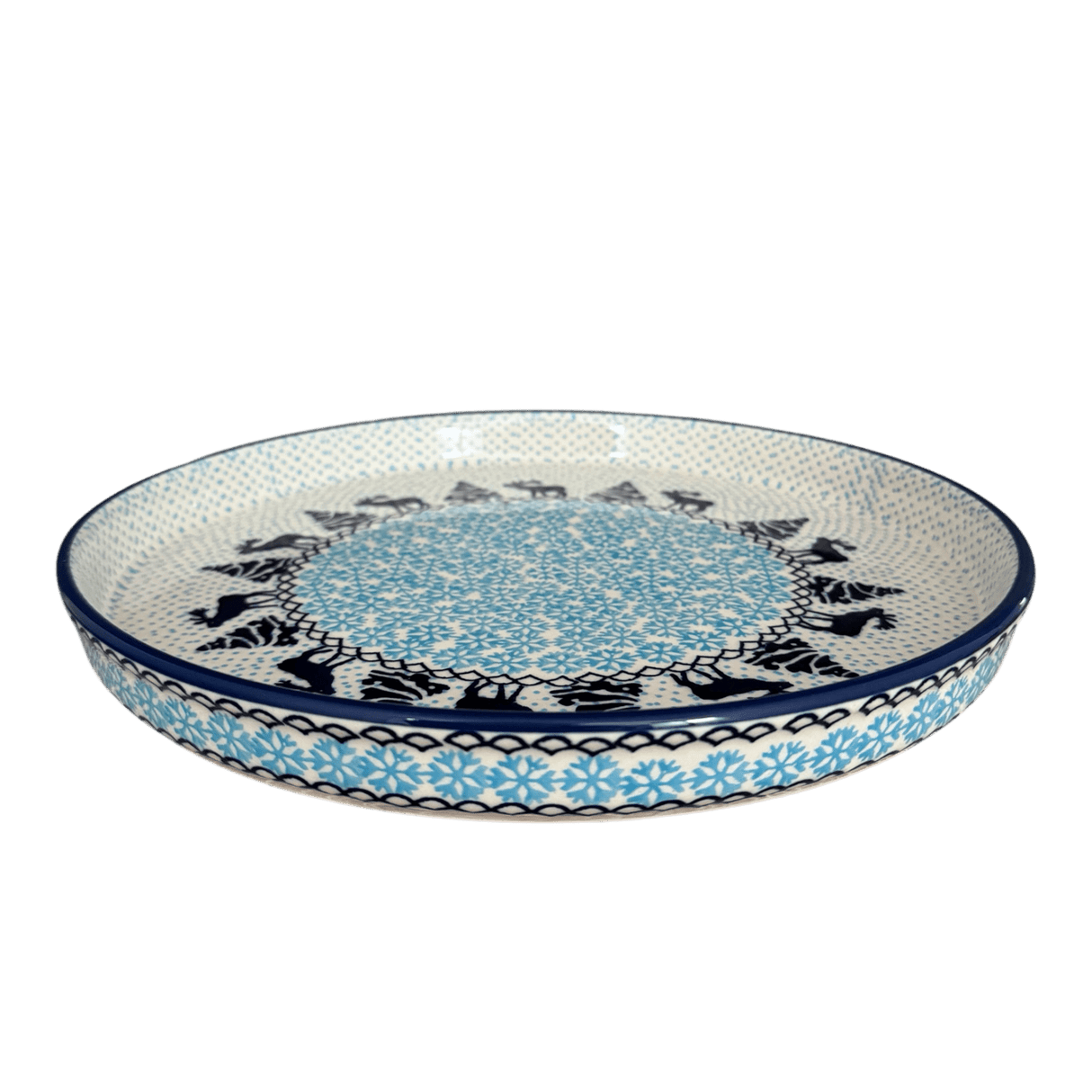 Tray, Round, 10.25" in "Peaceful Season" by Manufaktura | T153T-JG24