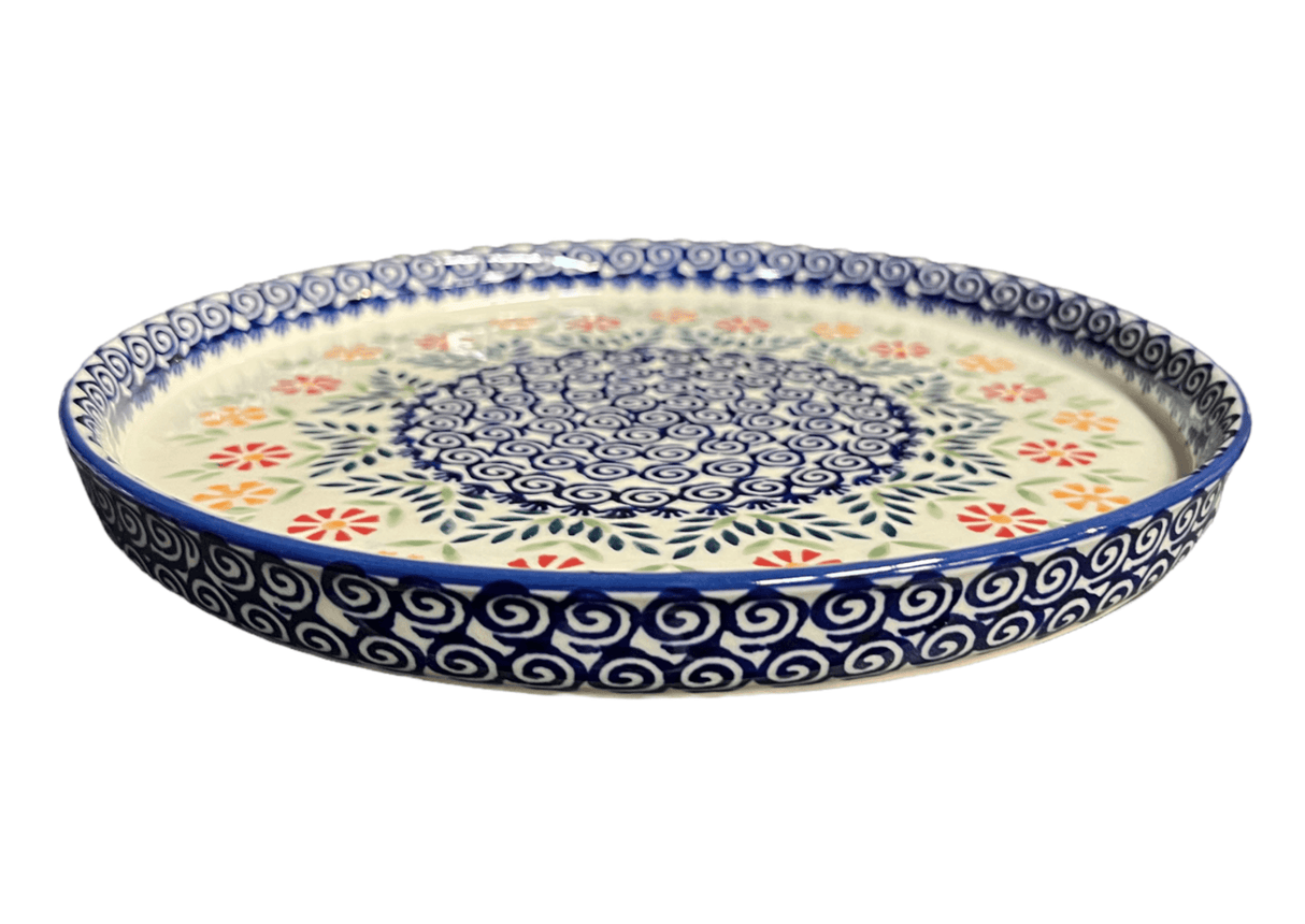 Tray, Round, 10.25" in "Flower Power" by Manufaktura | T153T-JS14