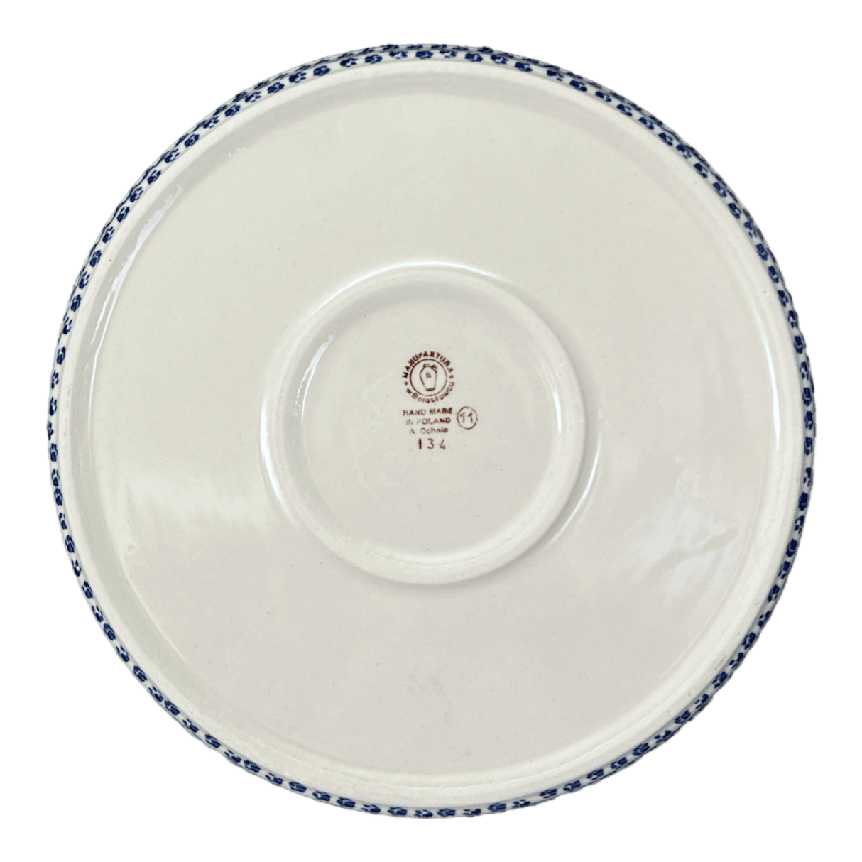 Tray, Round, 10.25" in "Kitty Cat Path" by Manufaktura | T153T-KOT6