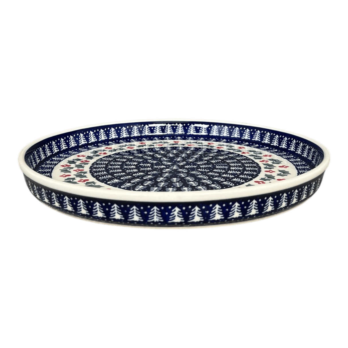 Tray, Round, 10.25" in "Holiday Cheer" by Manufaktura | T153T-NOS2