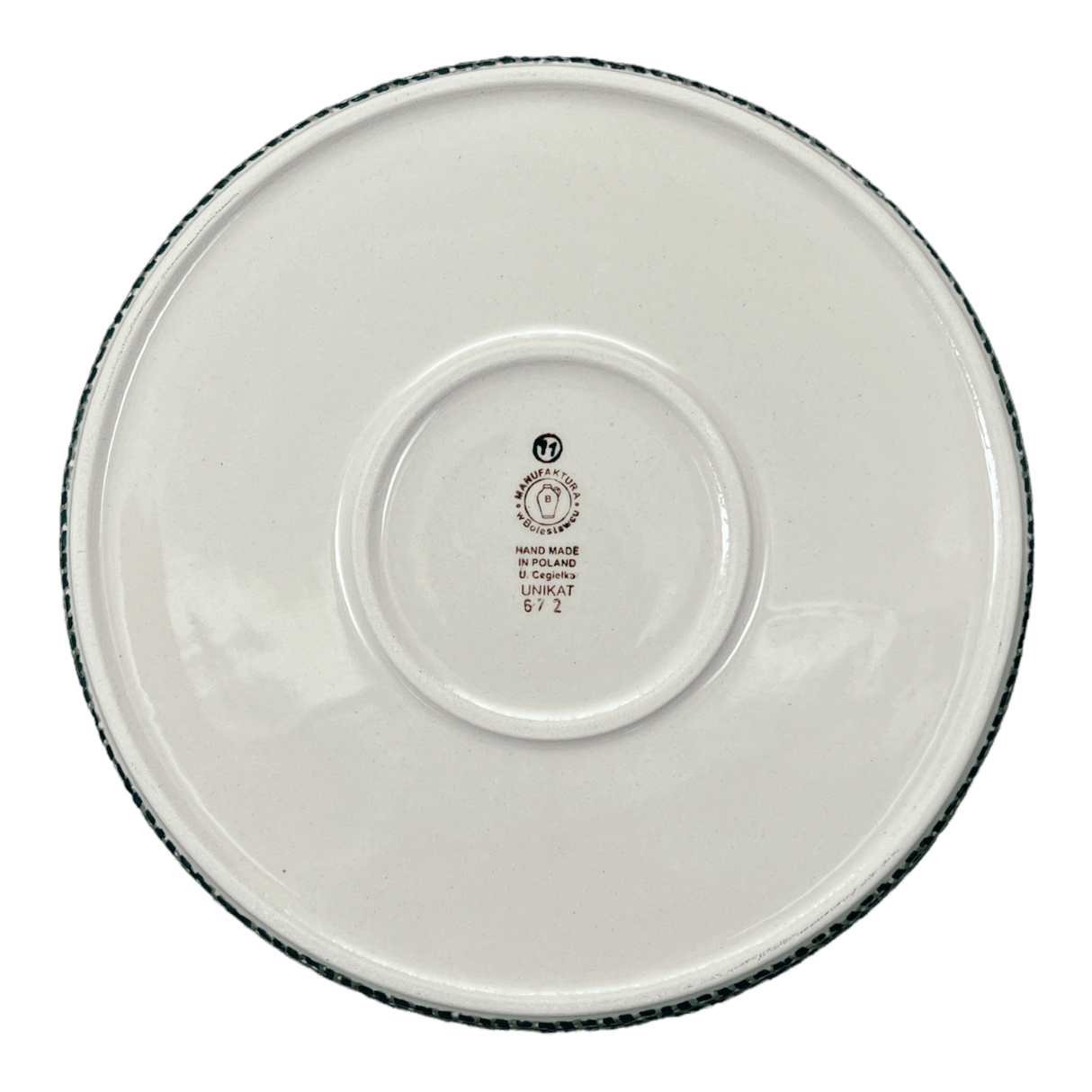 Tray, Round, 10.25" in "Bouncing Blue Blossoms" by Manufaktura | T153U-IM03