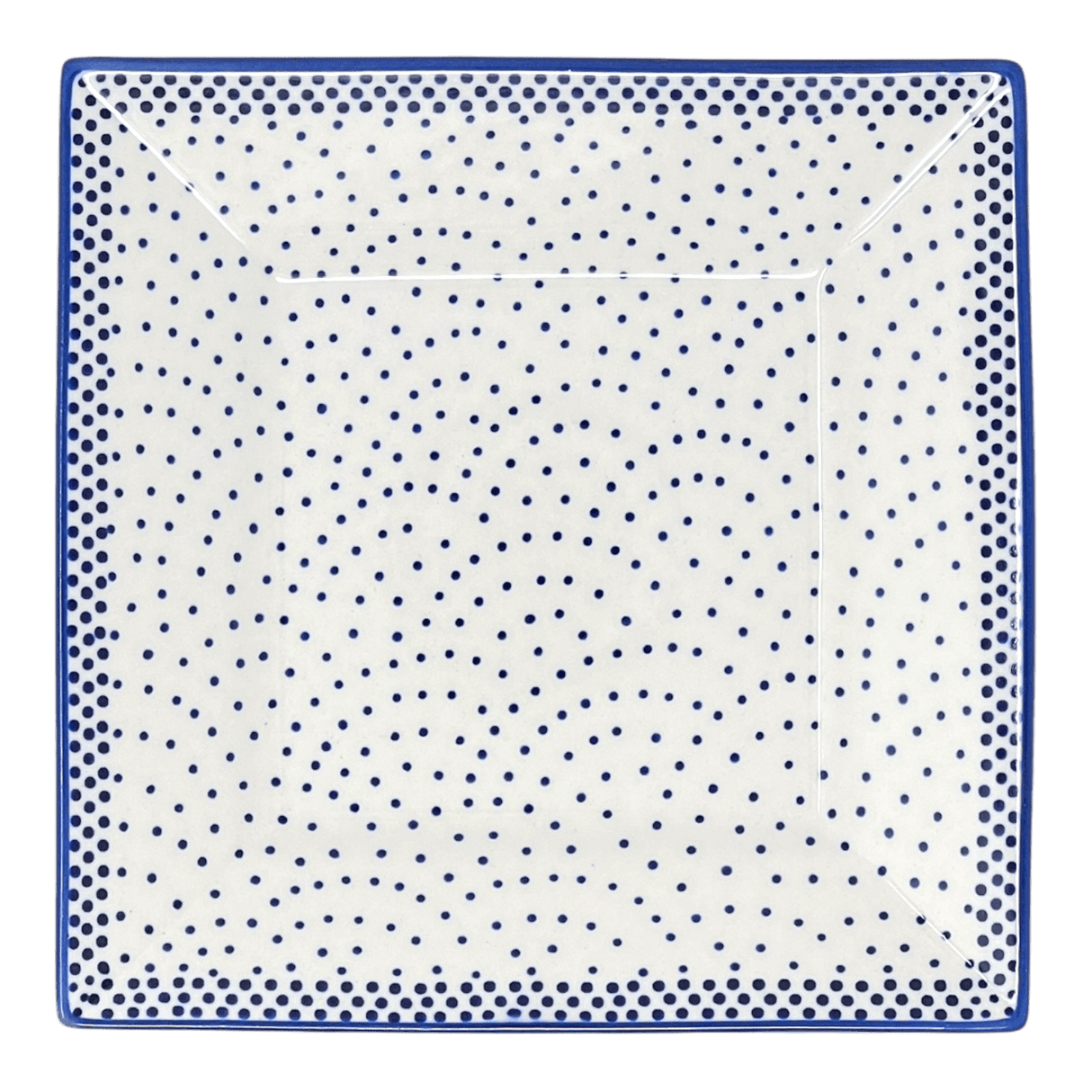 Plate, Square, Dessert, 7" in "Misty Blue" by Manufaktura | T158U-61A